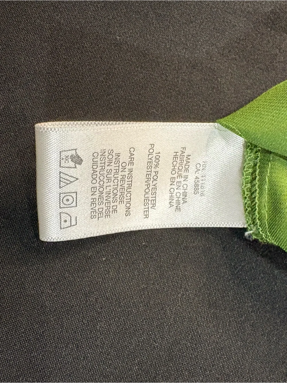 Michael Kors Lime Green Satin Lace-Up Tank Top L